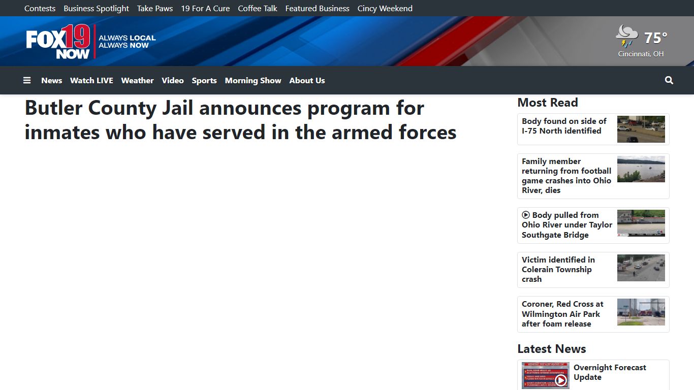 Butler County Jail announces program for inmates who have ...